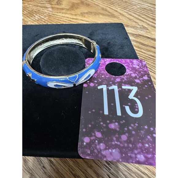 Sequin Nordstrom Multicolor Gold Tone Statement Enamel Bangle Bracelet # 113 - Picture 3 of 3